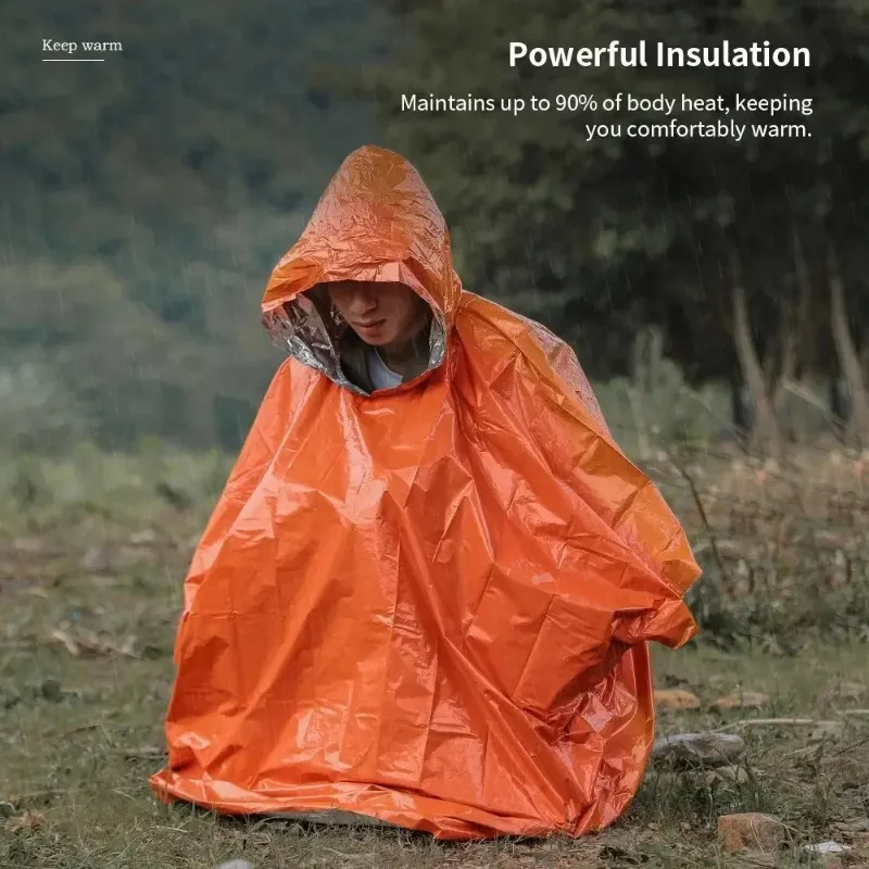 Poncho termiczne do przetrwani – Survival Blanket Reflective recenzja i cena